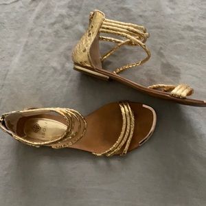 Isola gold sandals Size 7